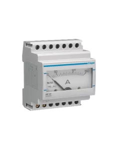 Amperímetro analógico indirecto Hager SM150 de 0 a 150 A, 4 módulos DIN SM150